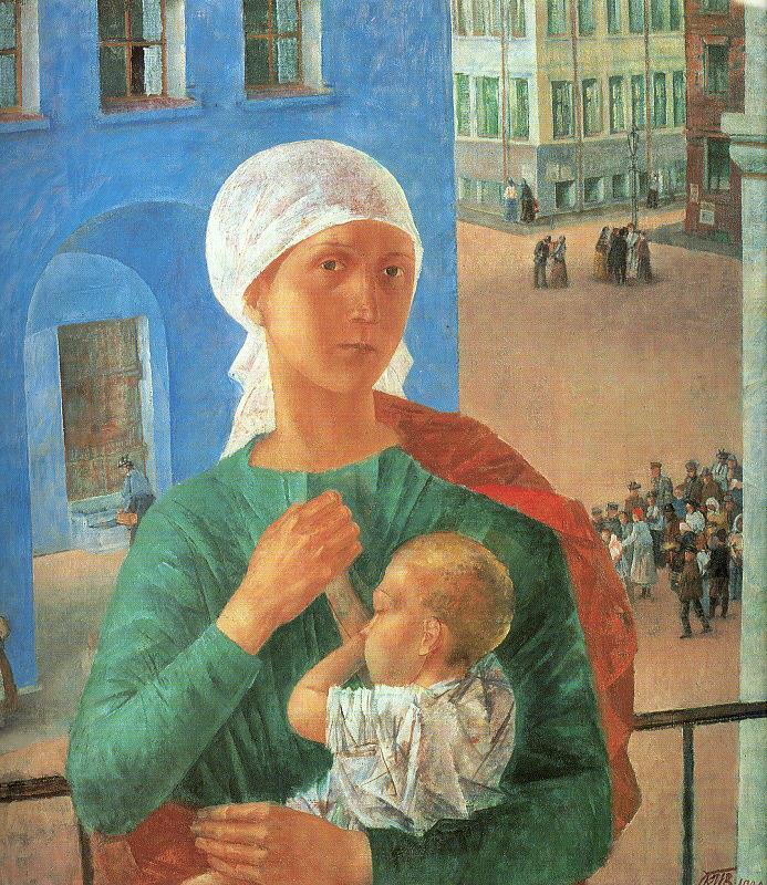Petrov-Vodkin, Kozma The Year 1918 in Petrograd oil painting picture
